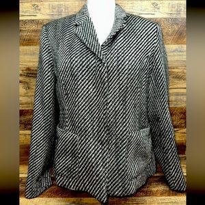 Vtg Sag Harbor Button Up Polyester Blazer Jacket Women's 10